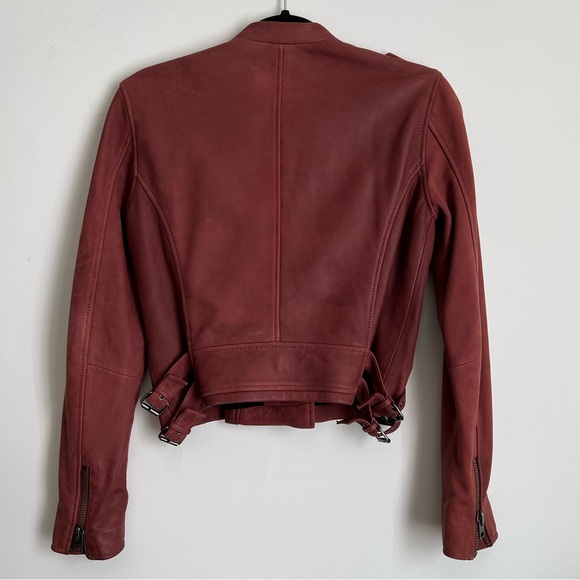 100% Lambs Leather Jacket Lucky Brand Size Small - Picture 2 of 5